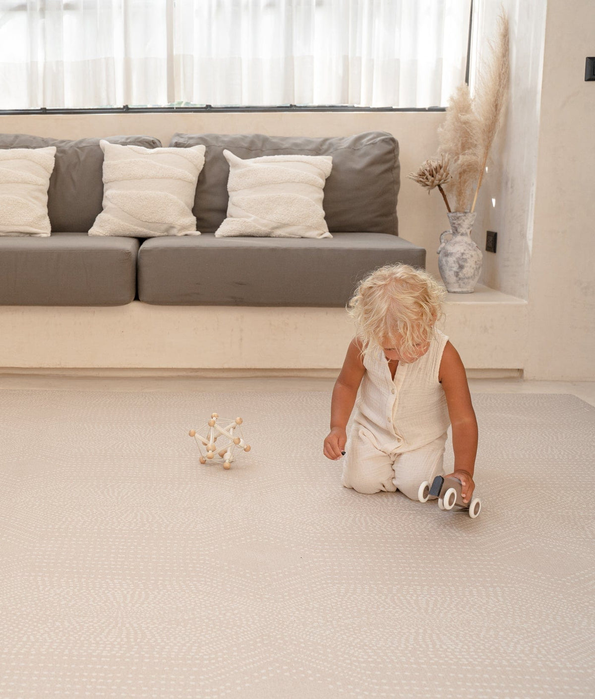 TODDLEKIND-Premium Foam Playmats | Deco - Latte