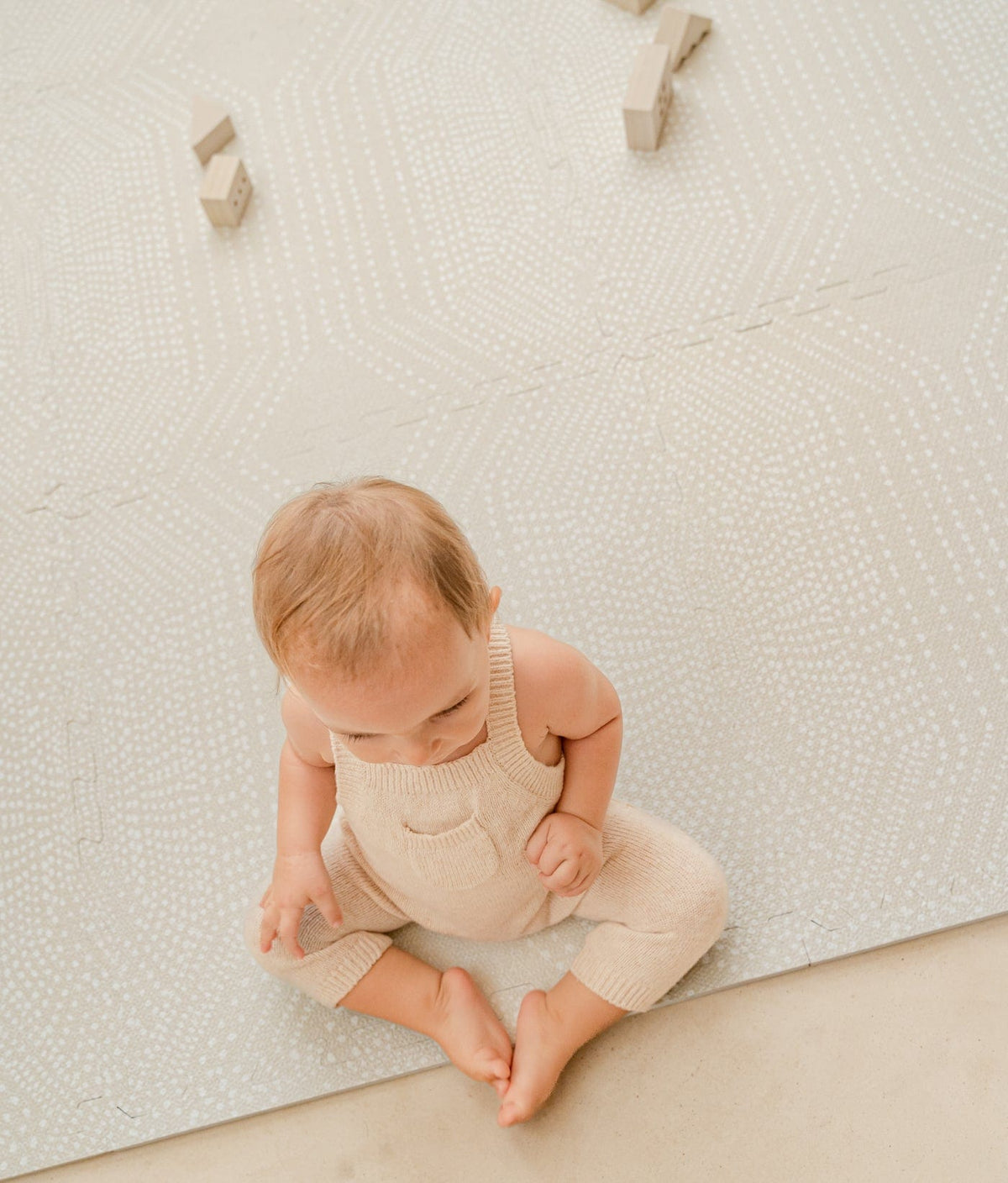 TODDLEKIND-Premium Foam Playmats | Deco - Ecru