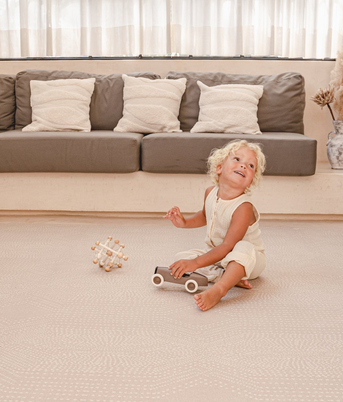 TODDLEKIND-Premium Foam Playmats | Deco - Latte