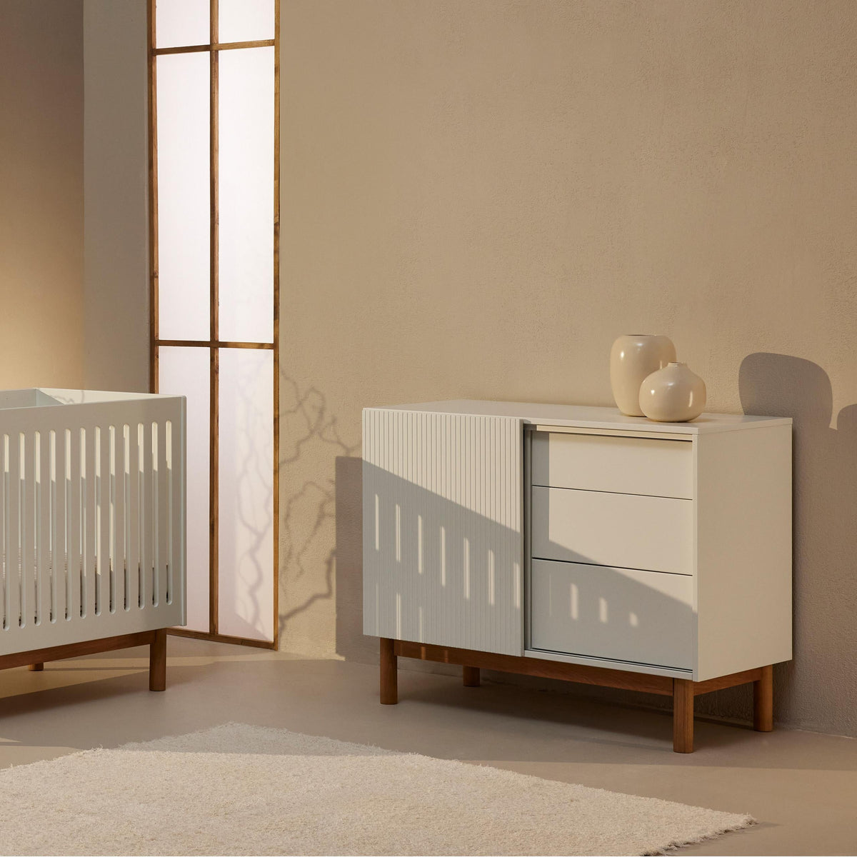 Commode MOOD Porte + 3 Tiroirs - Blanc QUAX