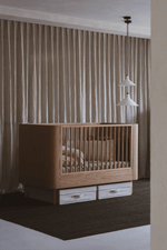QUAX-Lit Bébé Évolutif ASHI 140 x 70 cm - Crème