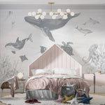 MUNKS & ME-Papier Peint Chambre Enfant Magie De L'océan - Bleu