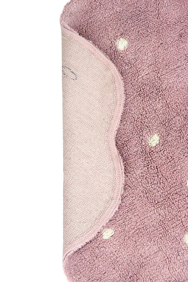 LORENA CANALS-Tapis Lavable Petit Biscuit Rose 140 x 140 Cm