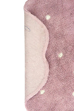 LORENA CANALS-Tapis Lavable Petit Biscuit Rose 140 x 140 Cm