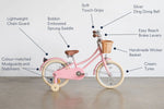 BOBBIN BIKES-Vélo Enfant Gingersnap 16" - Rose Pâle