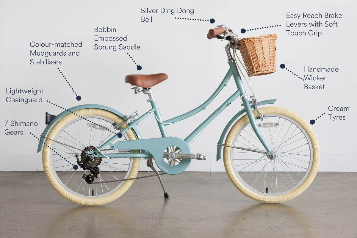 BOBBIN BIKES-Vélo Enfant Gingersnap 20" - Bleu Ciel