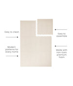 TODDLEKIND-Premium Foam Playmats | Deco - Ecru