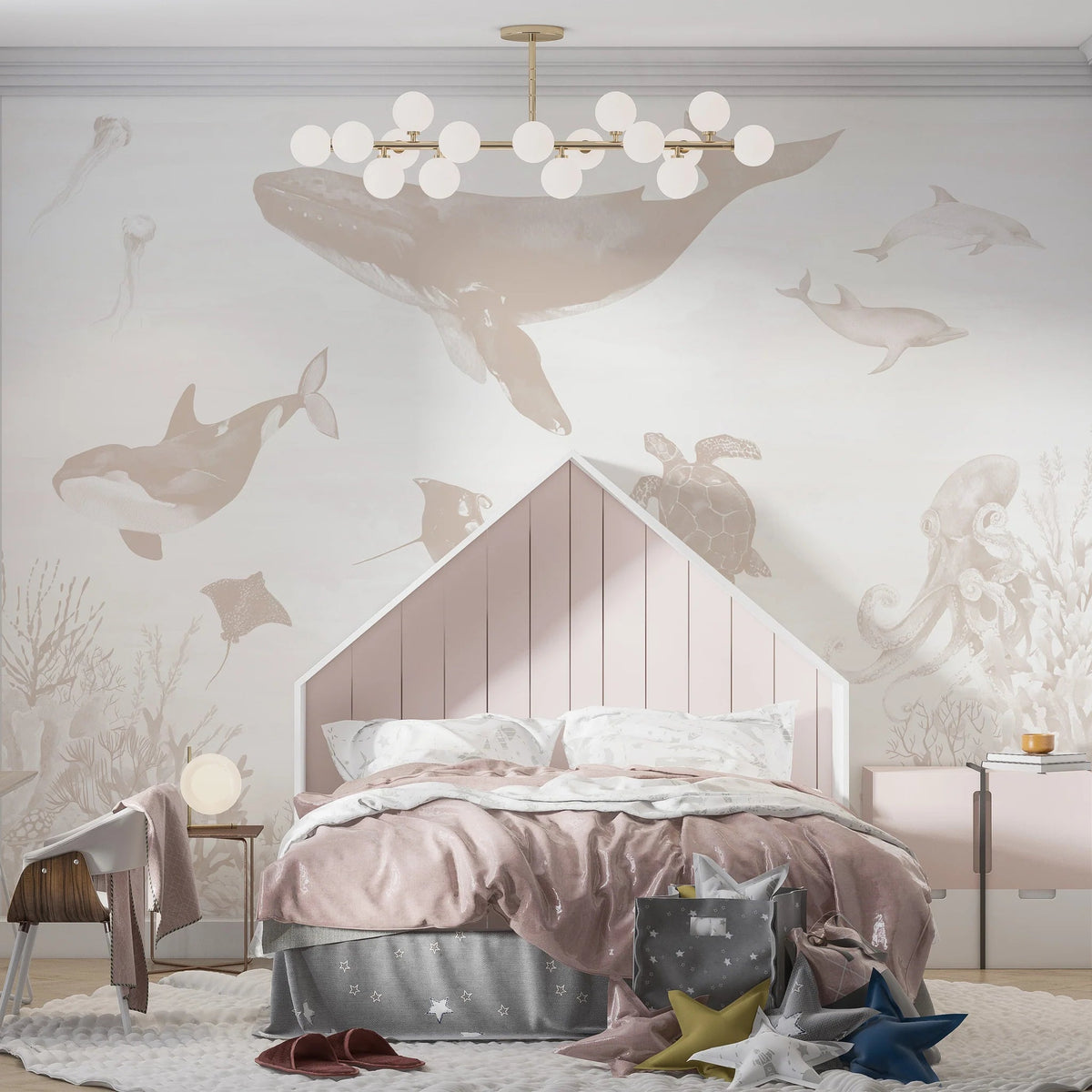 MUNKS & ME-Papier Peint Chambre Enfant Magie De L'océan - Neutre