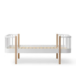 OLIVER FURNITURE-Lit Junior Wood Original 90 x 160 Cm, Blanc/Chêne