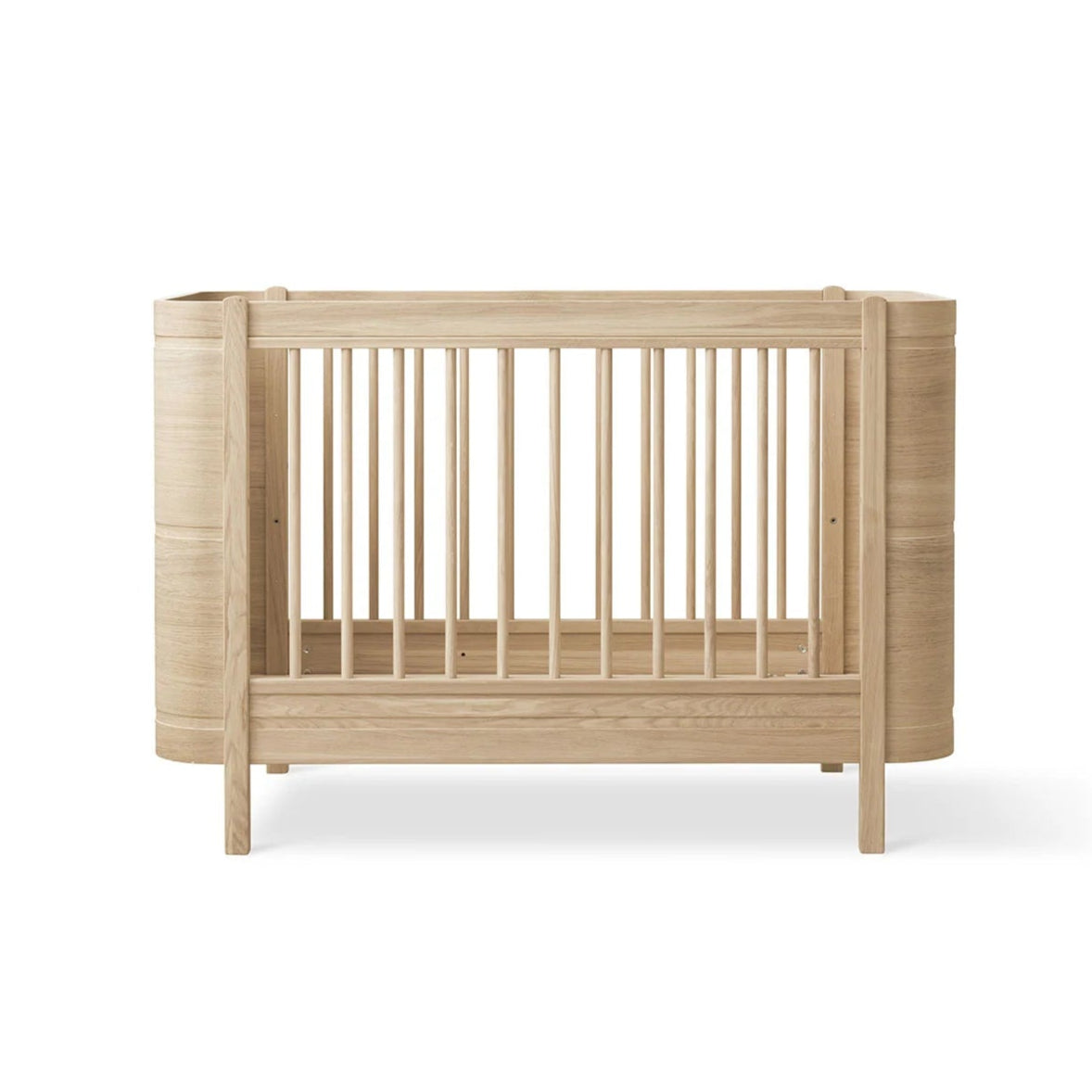 OLIVER FURNITURE-Lit Bébé Évolutif Wood Mini+ Avec Kit Junior Inclus, Chêne