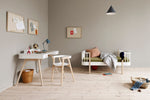 OLIVER FURNITURE-Bureau Wood 72,6 cm, Blanc/Chêne