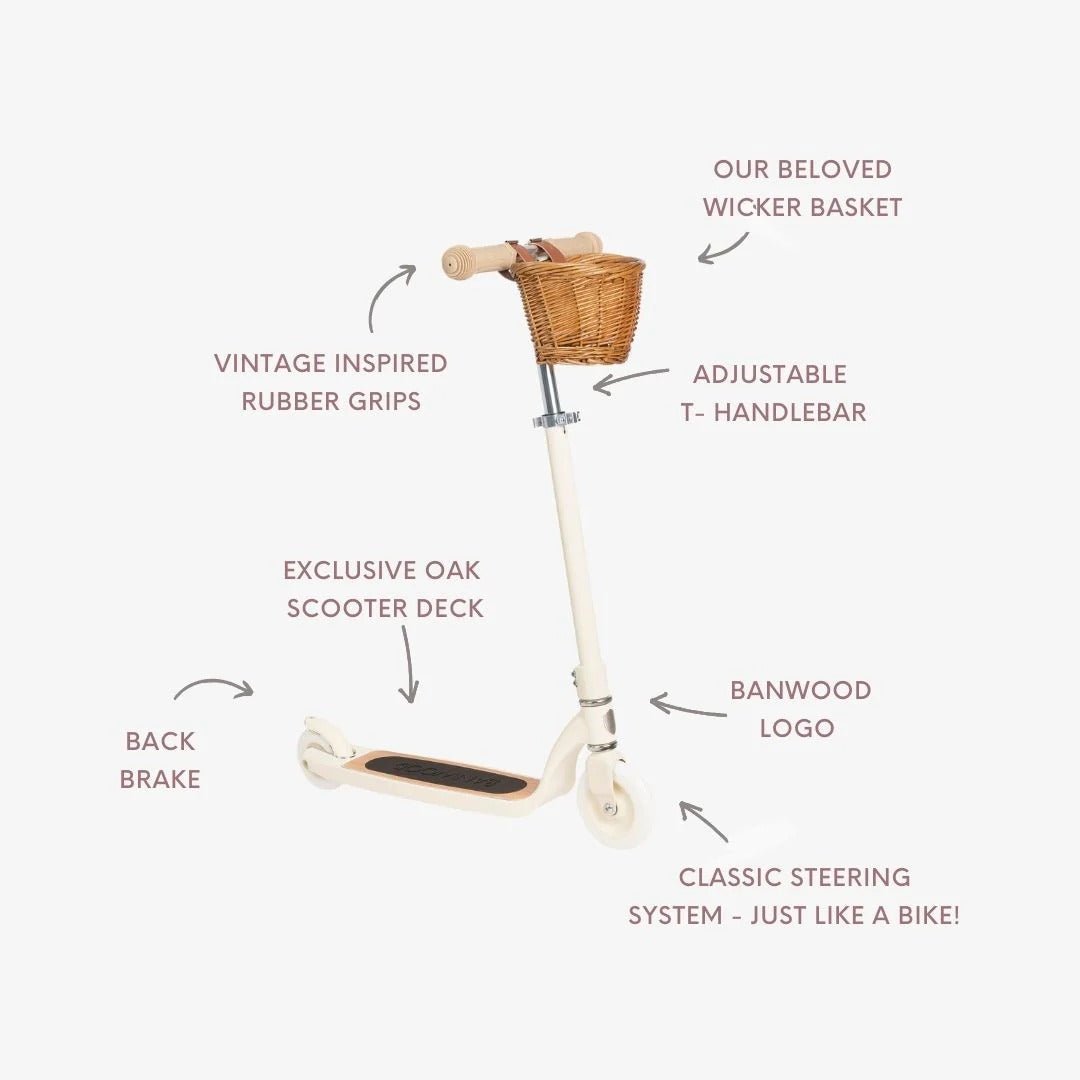 BANWOOD-Trottinette Maxi Crème