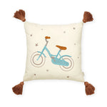 CAM CAM-Coussin Brodé Pour Enfants - Ocs -Vélo