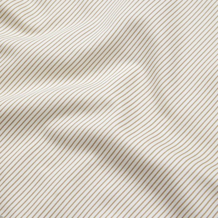 CAM CAM-Literie, Simple, 140 x 200 Cm - Gots Classic Rayures Camel