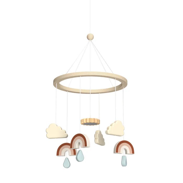CAM CAM-Mobile Pour Lit De Bébé Rainbow En Bois, Fsc 100 % - Caramel Mix