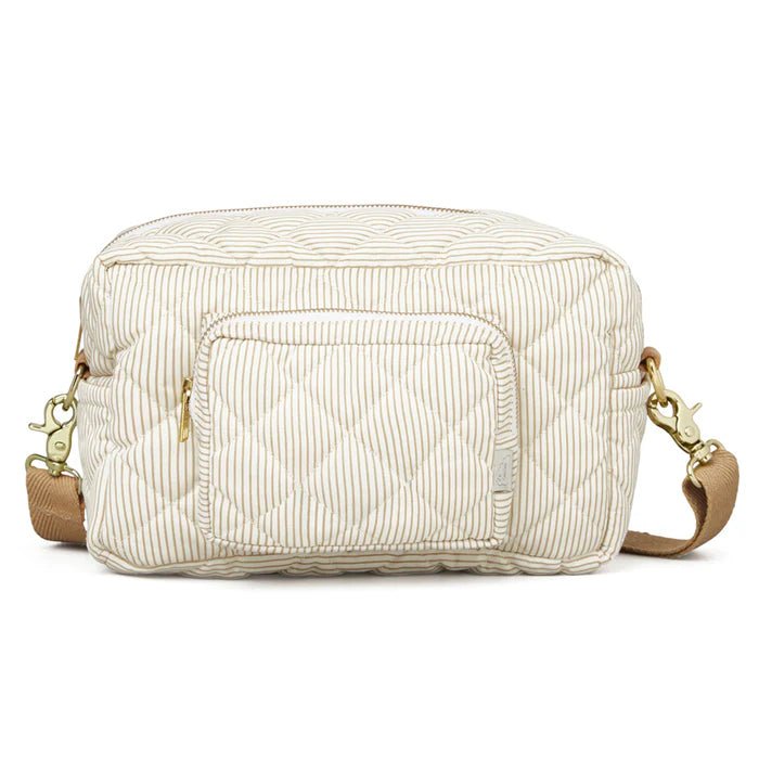 CAM CAM-Petit Sac À Langer - Ocs Classic Rayures Camel