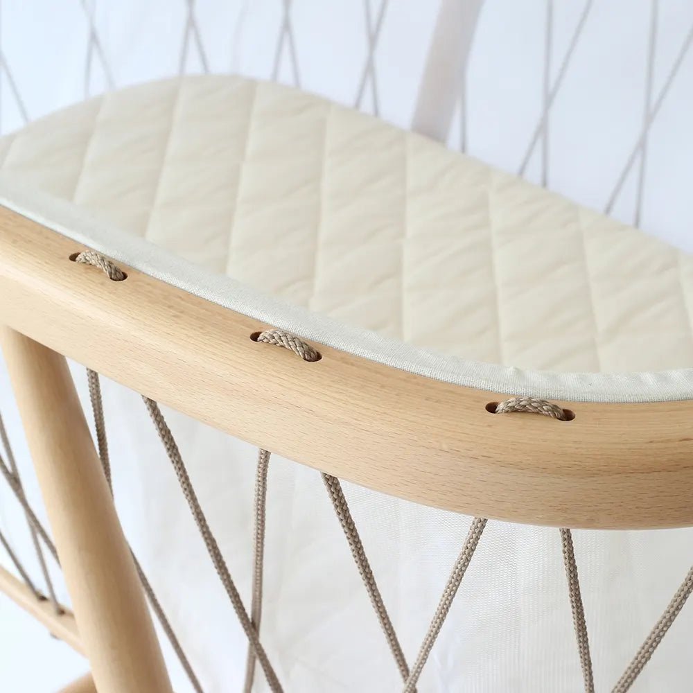 CHARLIE CRANE-Berceau KUMI / Cocon Mesh / Lacets Hazelnut / Matelas coco naturel