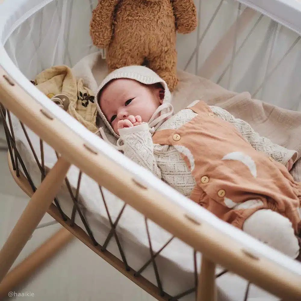 CHARLIE CRANE-Berceau Kumi / Cocon Mesh / Lacets Hazelnut / Matelas Mousse
