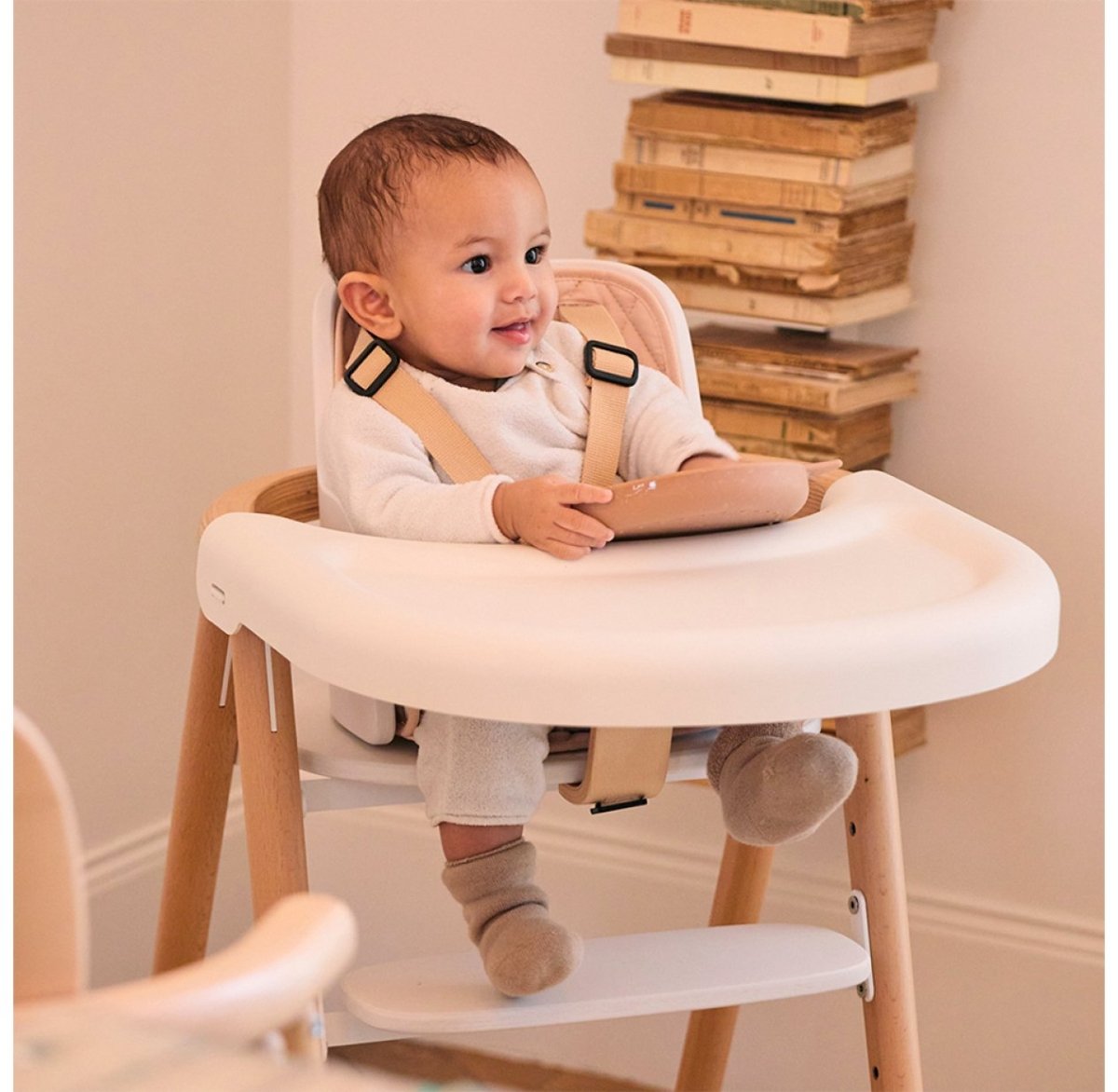 CHARLIE CRANE-Chaise Haute Évolutive Bébé En Bois TOBO