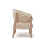 CHARLIE CRANE-Chaise Saba Fur En Hêtre Brut