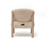 CHARLIE CRANE-Chaise Saba Fur En Hêtre Brut