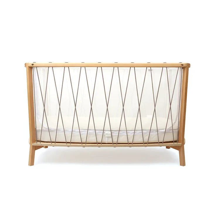 CHARLIE CRANE-Lit Kimi 120 Avec Matelas En Mousse + Surmatelas + Lacets Hazelnut