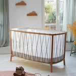 CHARLIE CRANE-Lit Kimi 120 Avec Matelas En Mousse + Surmatelas + Lacets Hazelnut