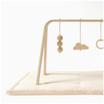 CHARLIE CRANE-Set d'Éveil Complet : Tapis TAMI Milk + Arche NAHO & Jouets en Bois