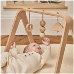 CHARLIE CRANE-Set d'Éveil Complet : Tapis TAMI Milk + Arche NAHO & Jouets en Bois