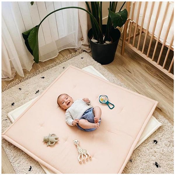 CHARLIE CRANE-Set d'Éveil Complet : Tapis TAMI Nude + Arche NAHO & Jouets en Bois