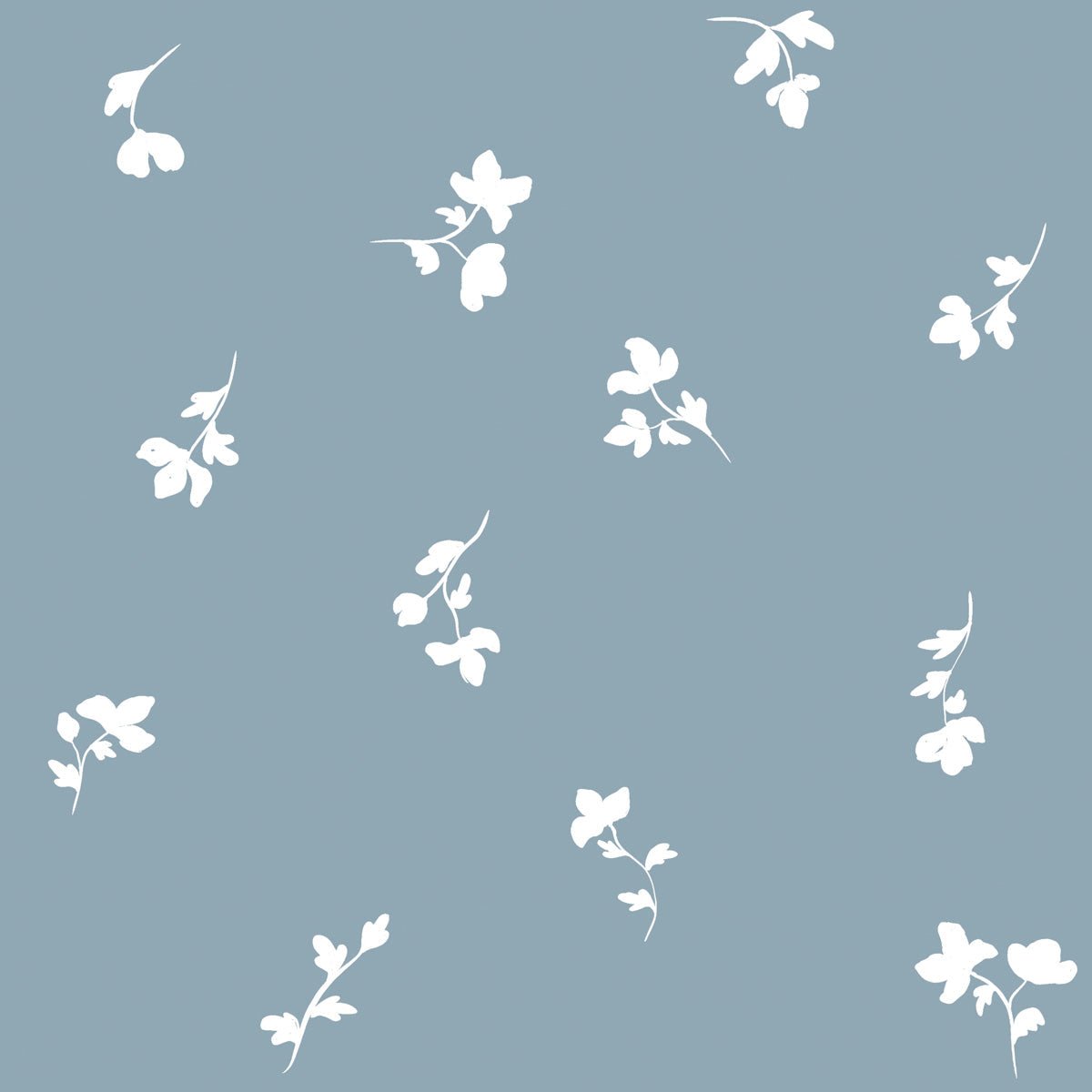 DEKORNIK-Papier Peint Pour Enfants Bleu Fleurs De Paris