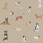 DEKORNIK-Papier Peint Pour Enfants Les Chiens Sont Le Meilleur - Beige