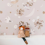 DEKORNIK-Papier Peint Pour Enfants Oiseaux Dans Le Ciel Nocturne