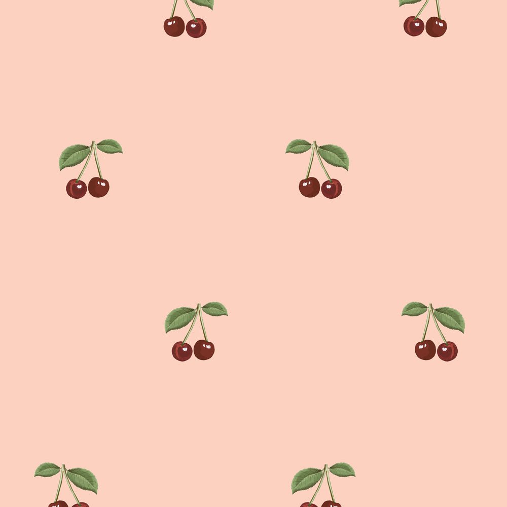 DEKORNIK-Papier Peint Pour Enfants Petites Cerises