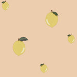 DEKORNIK-Papier Peint Pour Enfants Petits Citrons Saumon