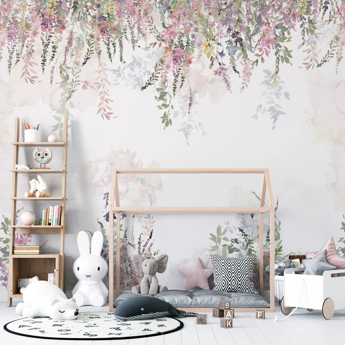 MUNKS & ME-Papier Peint Chambre Enfant Fleurs De Florence