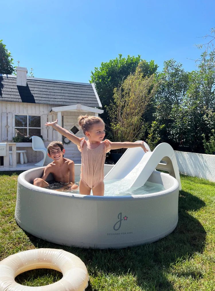 JUPIDUU-Piscine Jupiduu - Gris/Blanc - Trois Tailles Disponible