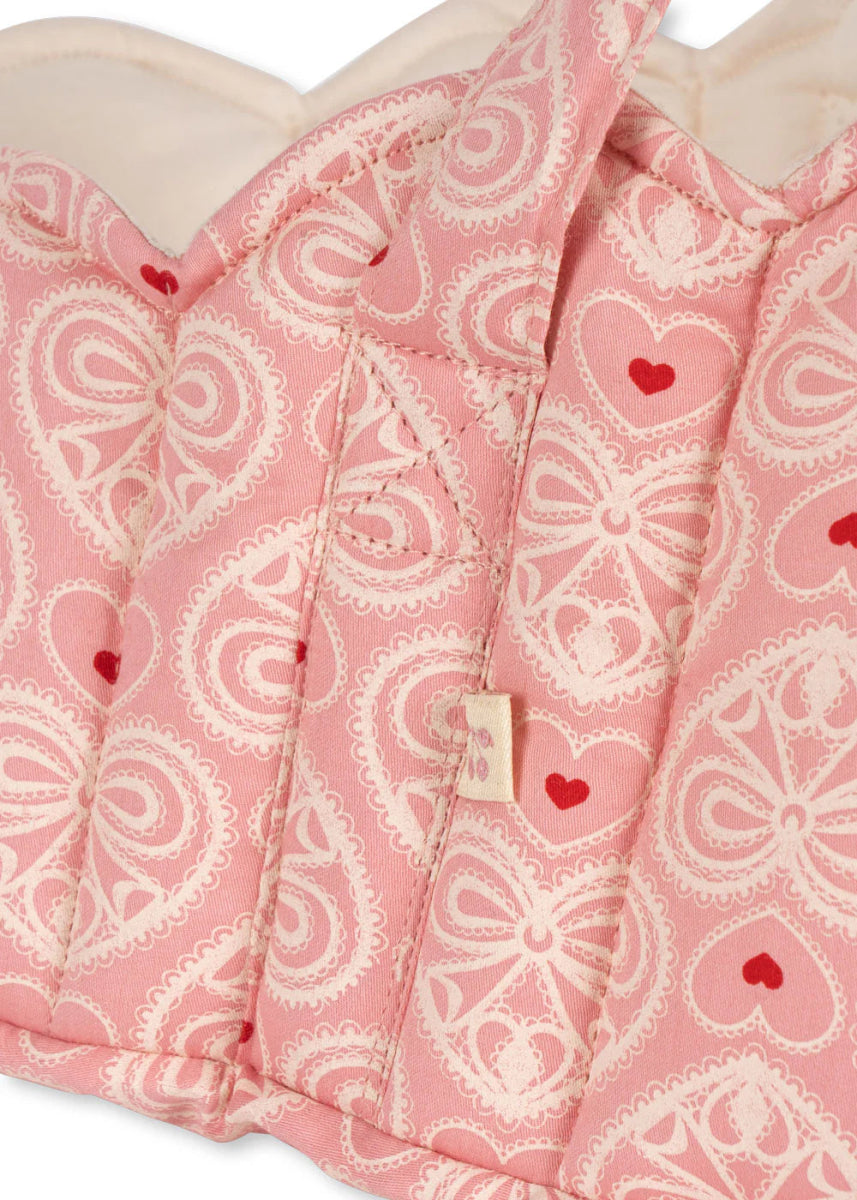 KONGES SLØJD-Couffin Pour Poupée - Rose Dentelle