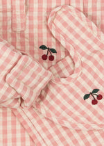 KONGES SLØJD-Ensemble De Chambre De Poupée - Carreaux Rose Poudre