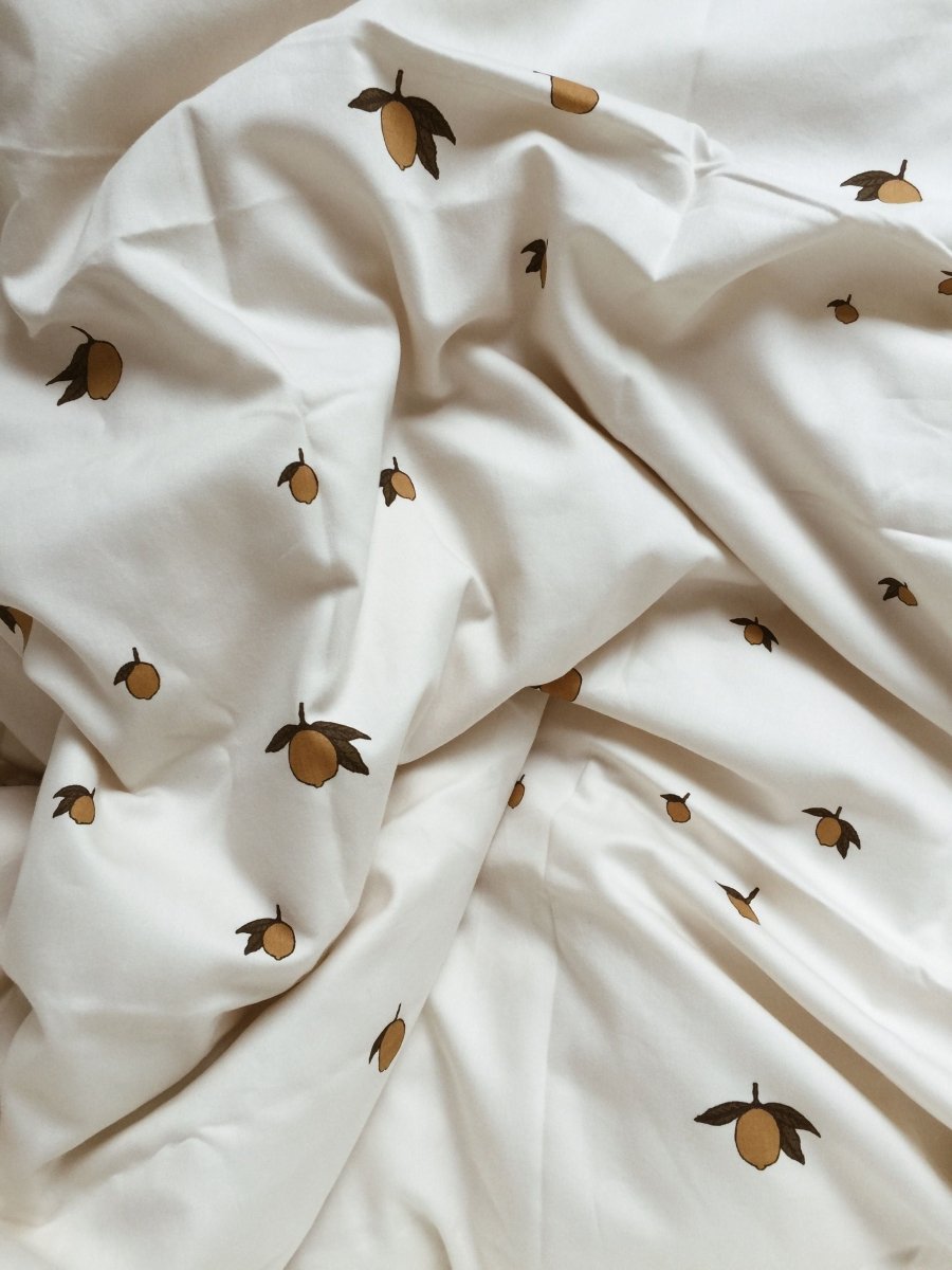 KONGES SLØJD-Parure de Lit Pour Lit Simple 140x200 Cm - Citron