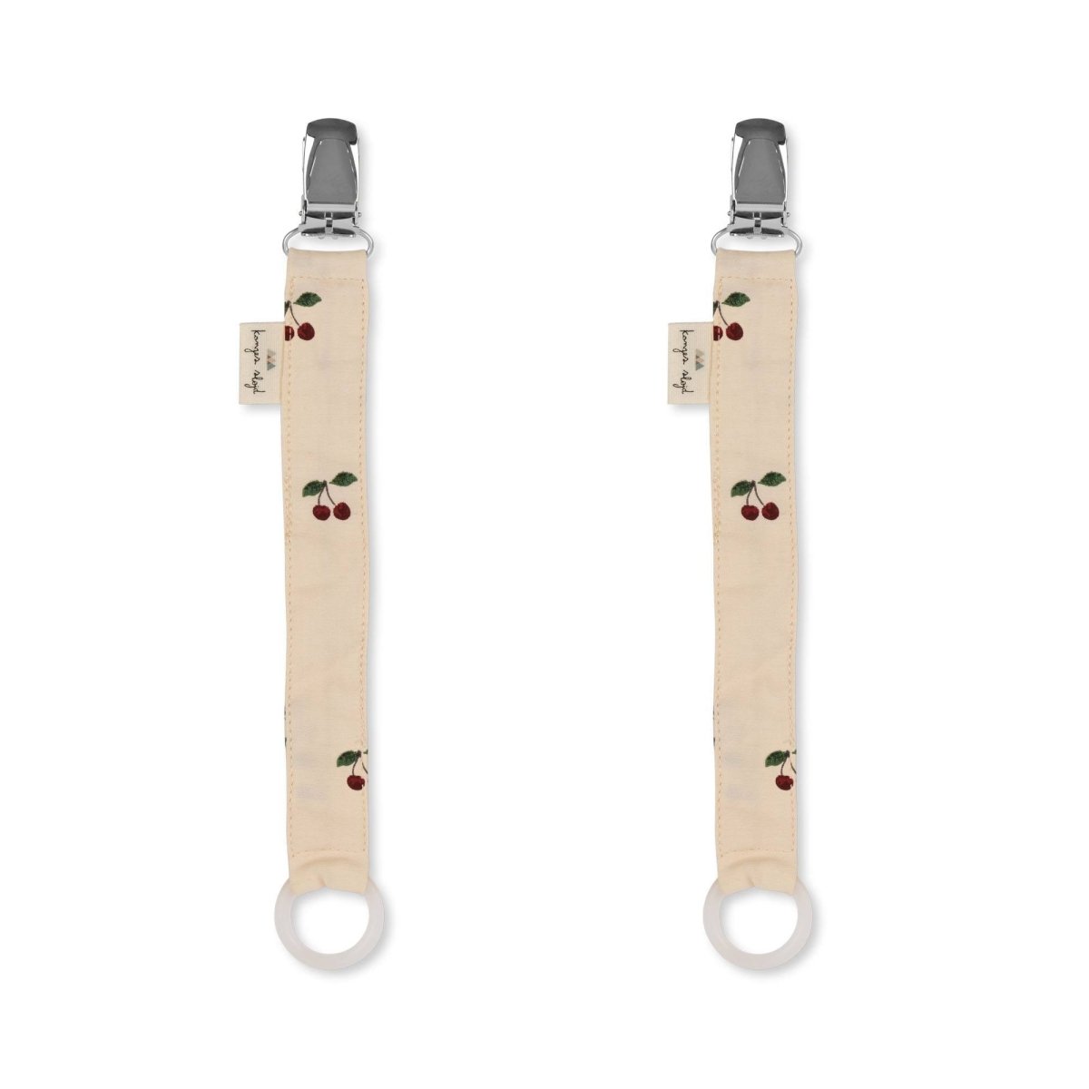 KONGES SLØJD-Lot De 2 Attaches-Tétines - Cerise