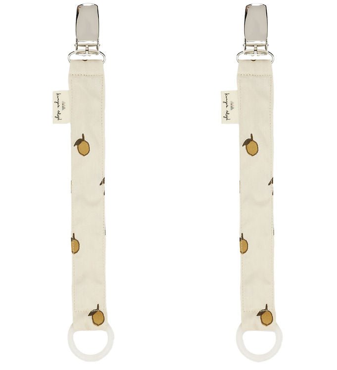 KONGES SLØJD-Lot De 2 Attaches-Tétines - Citron