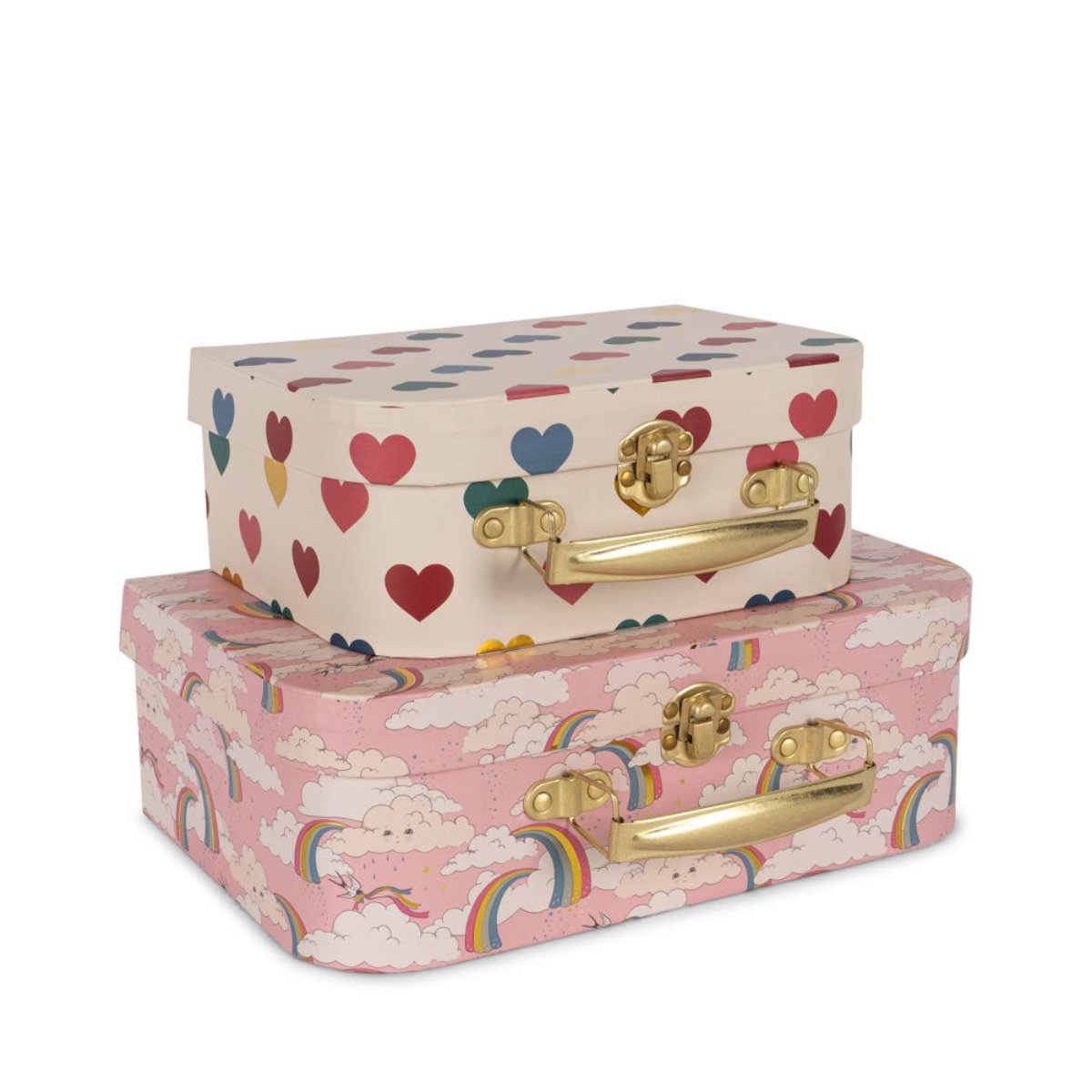 KONGES SLØJD-Lot De 2 Valises - Arc-en-ciel