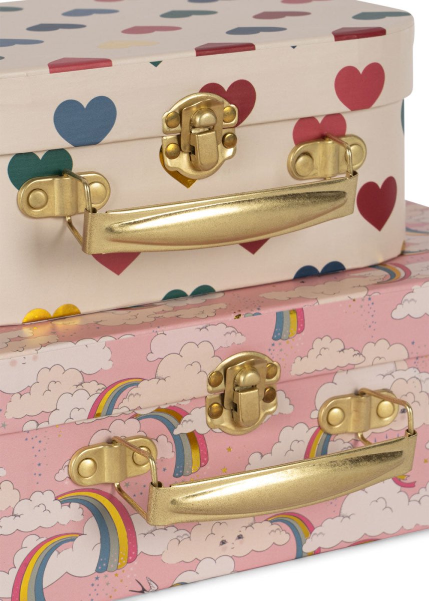 KONGES SLØJD-Lot De 2 Valises - Arc-en-ciel