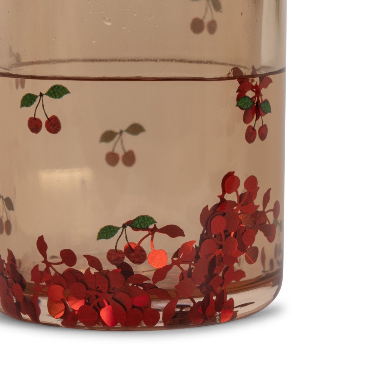 KONGES SLØJD-Paquet De 2 Gobelets À Paillettes - Cerise
