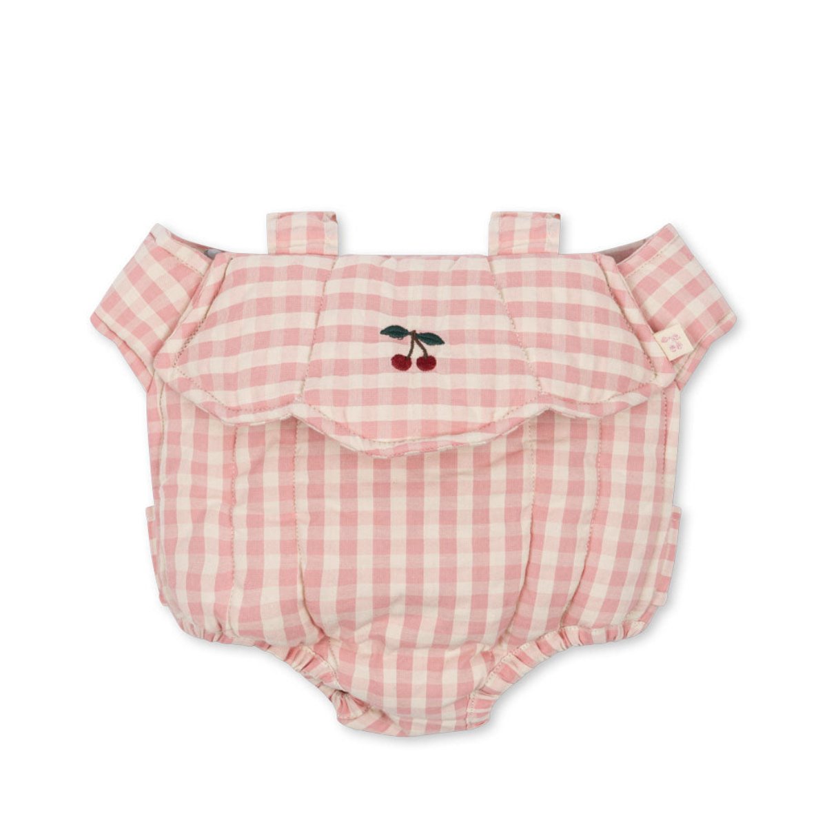 KONGES SLØJD-Porte-Poupée - Carreaux Rose Poudre