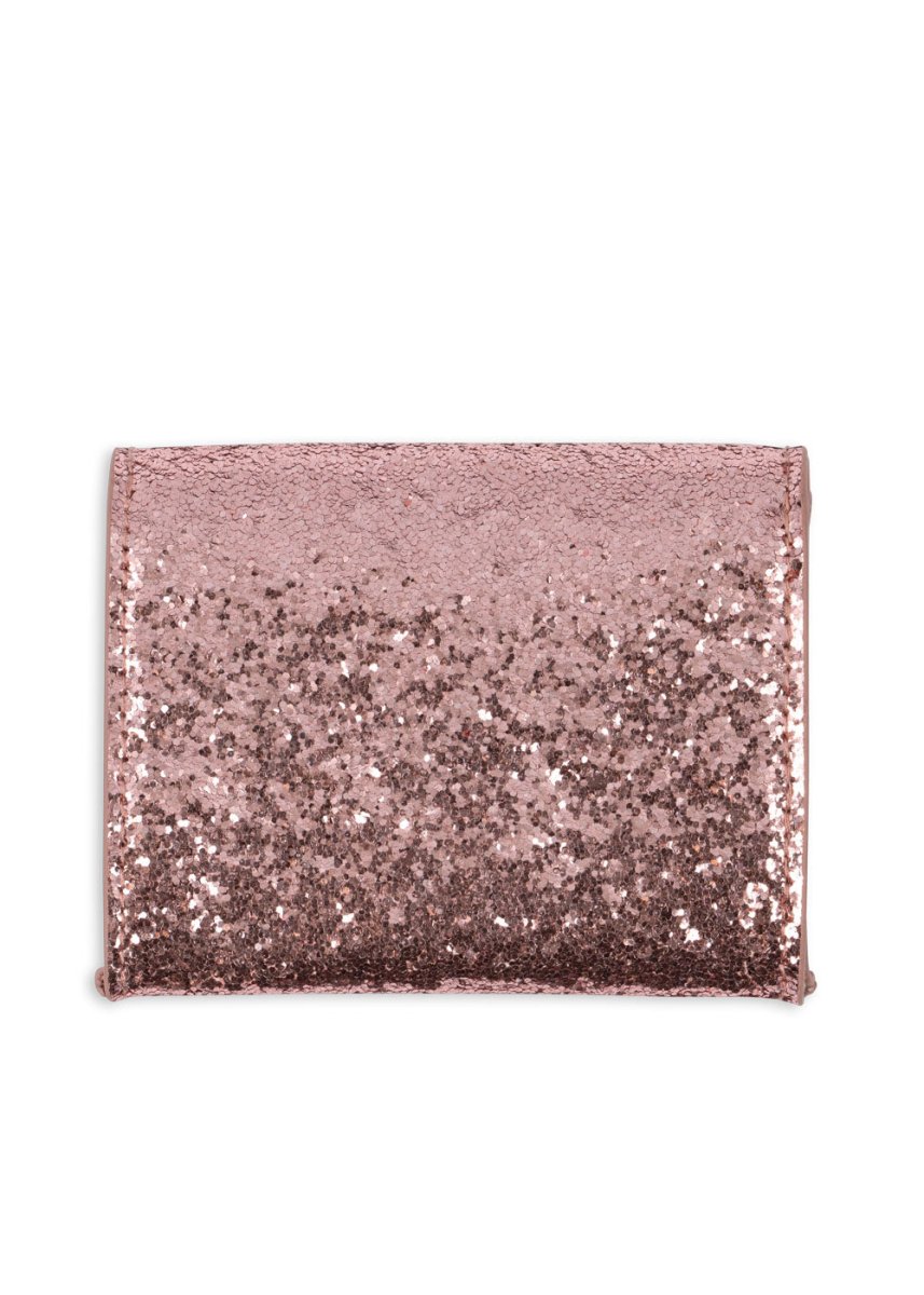 KONGES SLØJD-Portefeuille Lettre D'amour - Paillettes Rose