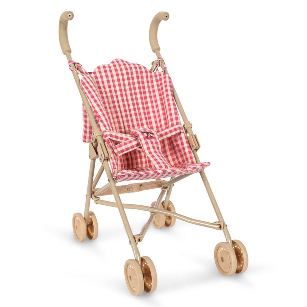 KONGES SLØJD-Poussette Canne Pour Poupée - Bubblegum Check