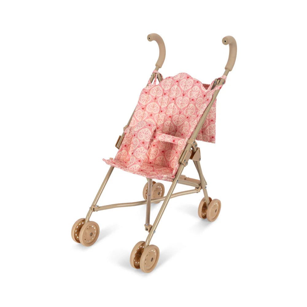 KONGES SLØJD-Poussette Canne Pour Poupée - Rose Dentelle