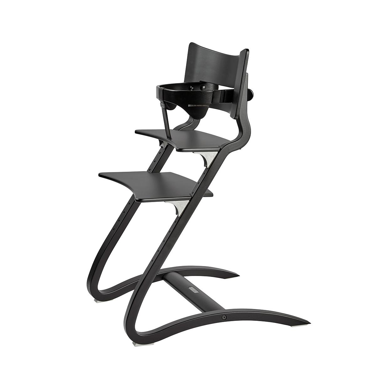 LEANDER-Chaise Haute Sans Arceau, Classic, Noir